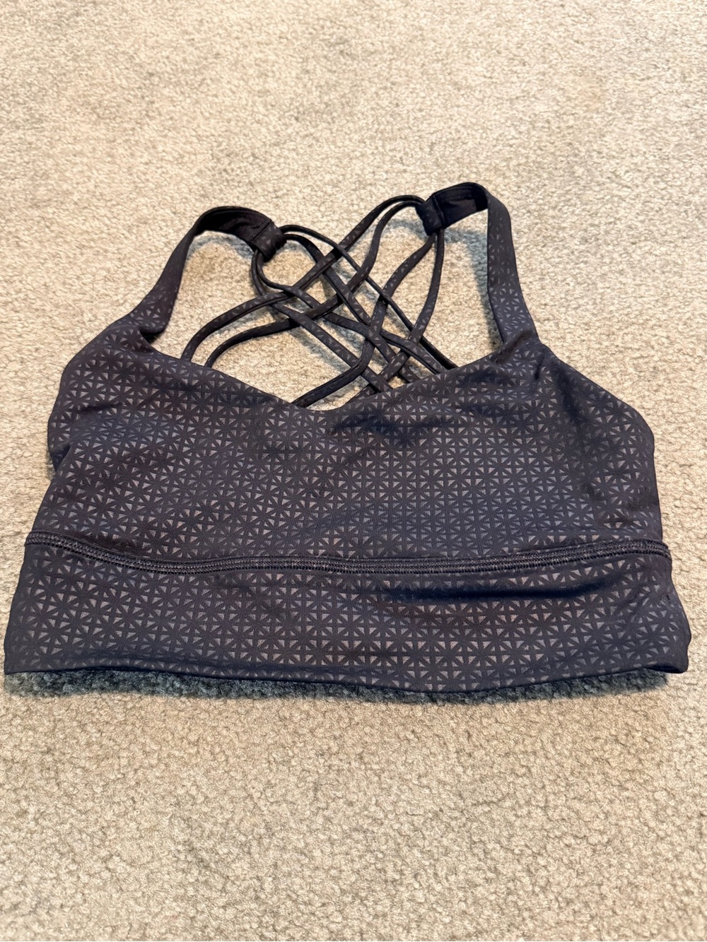 Lululemon Black Strappy Sports Bra - Women Intimates & Sleepwear